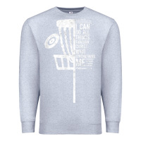 Heather Grey christian disc golf i can do all things philippians 4 13 t shirt Premium Sweatshirt - linhVisuals