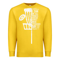 Lemon christian disc golf i can do all things philippians 4 13 t shirt Premium Sweatshirt - linhVisuals