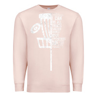 Pale Pink christian disc golf i can do all things philippians 4 13 t shirt Premium Sweatshirt - linhVisuals