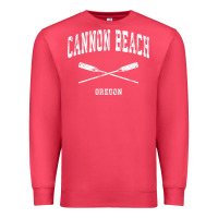 Cardinal cannon beach oregon vintage nautical crossed oars t shirt Premium Sweatshirt - linhVisuals