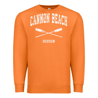 Carrot cannon beach oregon vintage nautical crossed oars t shirt Premium Sweatshirt - linhVisuals