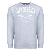 Heather Grey cannon beach oregon vintage nautical crossed oars t shirt Premium Sweatshirt - linhVisuals