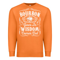Carrot bourbon goes in wisdom comes out funny whiskey lover gift premium t sh Premium Sweatshirt - linhVisuals