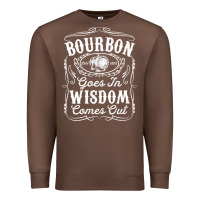 Chestnut bourbon goes in wisdom comes out funny whiskey lover gift premium t sh Premium Sweatshirt - linhVisuals
