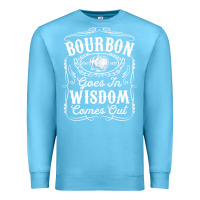 Ocean Blue bourbon goes in wisdom comes out funny whiskey lover gift premium t sh Premium Sweatshirt - linhVisuals