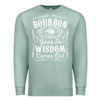 Seafoam bourbon goes in wisdom comes out funny whiskey lover gift premium t sh Premium Sweatshirt - linhVisuals