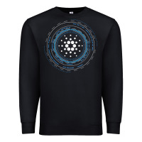 Black cardano ada crypto cryptocurrency t shirt Premium Sweatshirt - linhVisuals