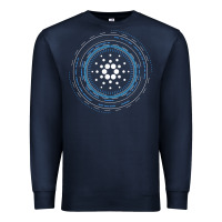 Navy cardano ada crypto cryptocurrency t shirt Premium Sweatshirt - linhVisuals