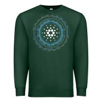 Sports Green cardano ada crypto cryptocurrency t shirt Premium Sweatshirt - linhVisuals