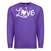 Purple dentistry dentist dental assistant dental hygienist gift pullover hood Premium Sweatshirt - linhVisuals