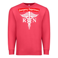 Cardinal emergency department nursing er registered nurse rn caduceus raglan ba Premium Sweatshirt - linhVisuals