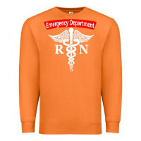 Carrot emergency department nursing er registered nurse rn caduceus raglan ba Premium Sweatshirt - linhVisuals