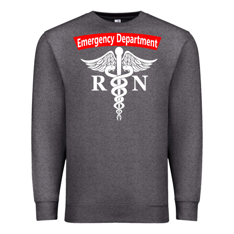 Emergency Department Nursing Er Registered Nurse Rn Caduceus Raglan Ba Premium Sweatshirt by linhVisuals | Teevron