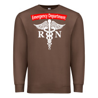 Chestnut emergency department nursing er registered nurse rn caduceus raglan ba Premium Sweatshirt - linhVisuals
