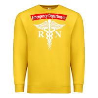 Lemon emergency department nursing er registered nurse rn caduceus raglan ba Premium Sweatshirt - linhVisuals