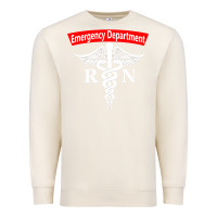 Sandshell emergency department nursing er registered nurse rn caduceus raglan ba Premium Sweatshirt - linhVisuals