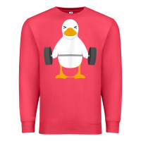 Cardinal duck deadlift design   weight lifting gym workout tank top Premium Sweatshirt - linhVisuals