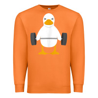 Carrot duck deadlift design   weight lifting gym workout tank top Premium Sweatshirt - linhVisuals