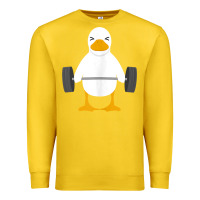 Lemon duck deadlift design   weight lifting gym workout tank top Premium Sweatshirt - linhVisuals