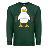 Duck Deadlift Design   Weight Lifting Gym Workout Tank Top Premium Sweatshirt | Teevron
