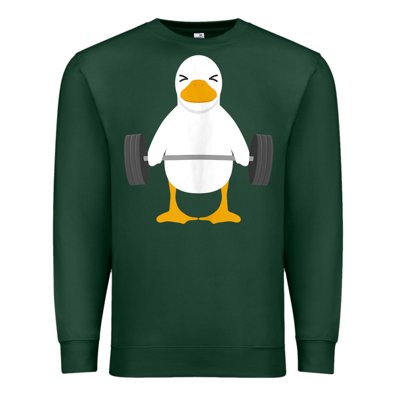 Duck Deadlift Design   Weight Lifting Gym Workout Tank Top Premium Sweatshirt by linhVisuals | Teevron