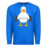 True Royal duck deadlift design   weight lifting gym workout tank top Premium Sweatshirt - linhVisuals