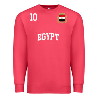 Cardinal egypt team sports number 10 soccer egyptian flag t shirt Premium Sweatshirt - linhVisuals