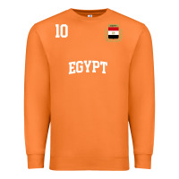 Carrot egypt team sports number 10 soccer egyptian flag t shirt Premium Sweatshirt - linhVisuals