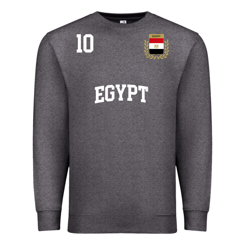 Egypt Team Sports Number 10 Soccer Egyptian Flag T Shirt Premium Sweatshirt by linhVisuals | Teevron