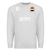 Dove Grey egypt team sports number 10 soccer egyptian flag t shirt Premium Sweatshirt - linhVisuals