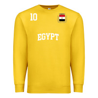 Lemon egypt team sports number 10 soccer egyptian flag t shirt Premium Sweatshirt - linhVisuals