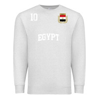 Oatmeal Heather egypt team sports number 10 soccer egyptian flag t shirt Premium Sweatshirt - linhVisuals