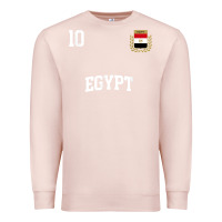Pale Pink egypt team sports number 10 soccer egyptian flag t shirt Premium Sweatshirt - linhVisuals
