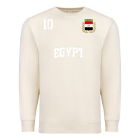 Sandshell egypt team sports number 10 soccer egyptian flag t shirt Premium Sweatshirt - linhVisuals