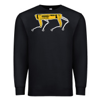 Black dynamics robot dog spot for boston militaries t shirt Premium Sweatshirt - linhVisuals