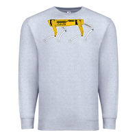 Heather Grey dynamics robot dog spot for boston militaries t shirt Premium Sweatshirt - linhVisuals