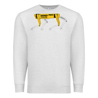 Oatmeal Heather dynamics robot dog spot for boston militaries t shirt Premium Sweatshirt - linhVisuals