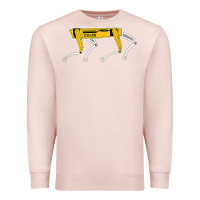 Pale Pink dynamics robot dog spot for boston militaries t shirt Premium Sweatshirt - linhVisuals