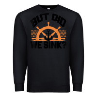 Black funny boat captain gift for boater men women cool boating t shirt Premium Sweatshirt - linhVisuals