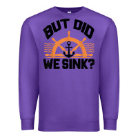 Purple funny boat captain gift for boater men women cool boating t shirt Premium Sweatshirt - linhVisuals