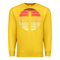 Lemon jesus cross retro style vintage t shirt Premium Sweatshirt - linhVisuals
