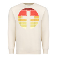 Sandshell jesus cross retro style vintage t shirt Premium Sweatshirt - linhVisuals