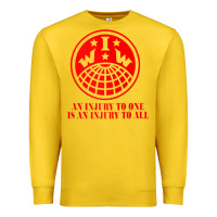 Lemon iww injury one is injury to all front and back red zip hoodie Premium Sweatshirt - linhVisuals