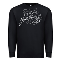 Black i'm your huckleberry tank top Premium Sweatshirt - linhVisuals
