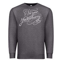Charcoal Heather i'm your huckleberry tank top Premium Sweatshirt - linhVisuals