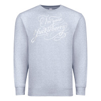 Heather Grey i'm your huckleberry tank top Premium Sweatshirt - linhVisuals