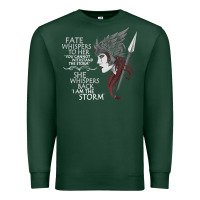 Sports Green fate whispers to her you cannot withstand the storm t shirt Premium Sweatshirt - linhVisuals