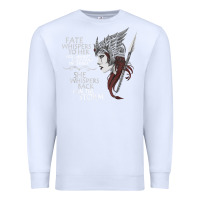 White fate whispers to her you cannot withstand the storm t shirt Premium Sweatshirt - linhVisuals