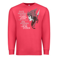 Cardinal fate whispers to her you cannot withstand the storm t shirt Premium Sweatshirt - linhVisuals