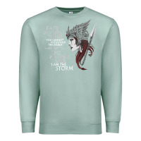 Seafoam fate whispers to her you cannot withstand the storm t shirt Premium Sweatshirt - linhVisuals